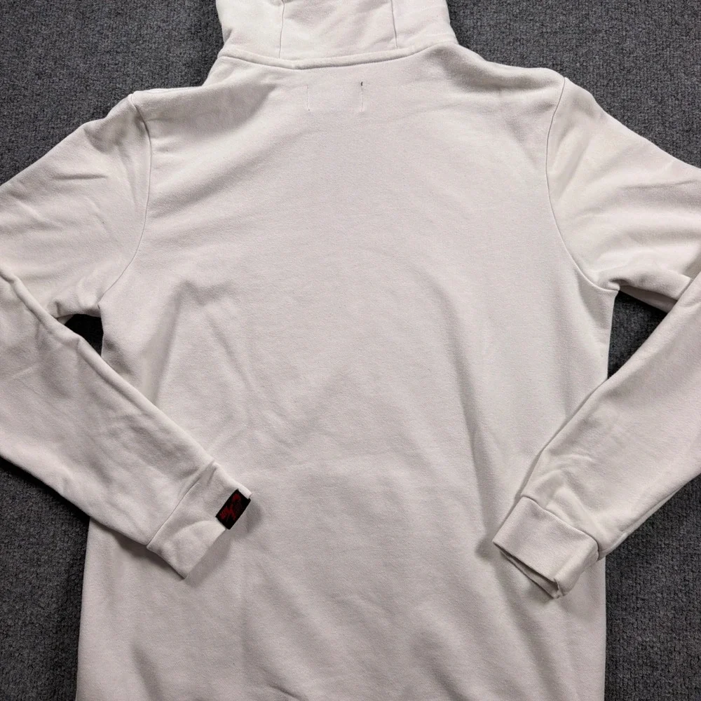 Nike Jordan Hoodie Men Medium White Graphic Pullover Air Wings Swoosh Jumpman